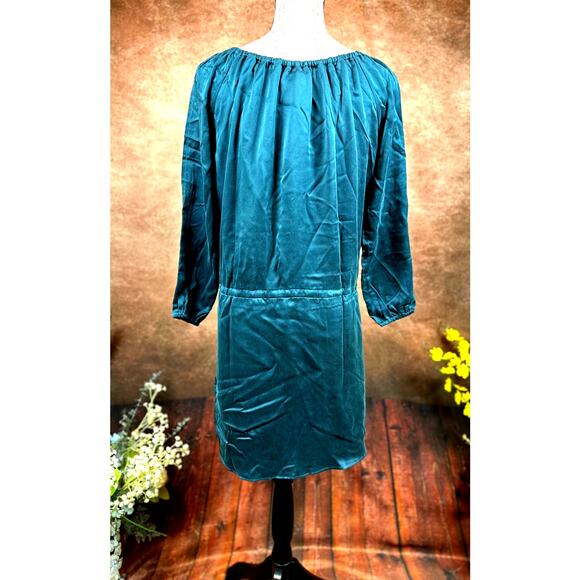 Chaser Silk Charmeuse Mini Dress - Evergreen - size M - Picture 8 of 9